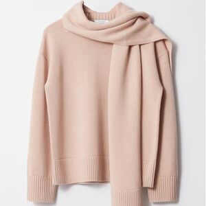 And Other Stories SCARF-DETAIL WOOL JUMPER